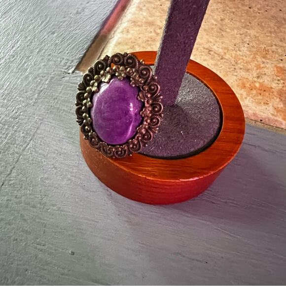 Sorrelli Brass Tone Adjustable Ring Size 7 - Picture 2 of 7